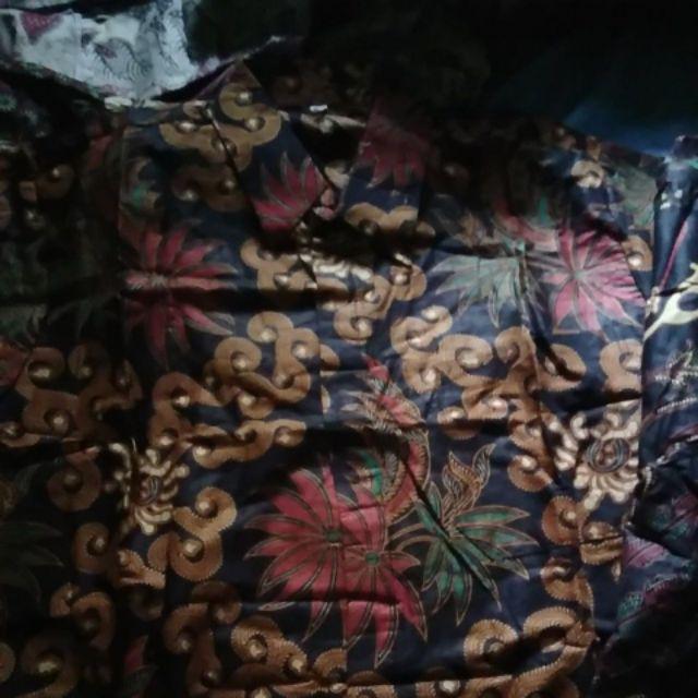 Bswart Batik Hrb026 M.l.xl.xxl Hem Pendek Padi Pekalongan Baru Batik Pria Murah