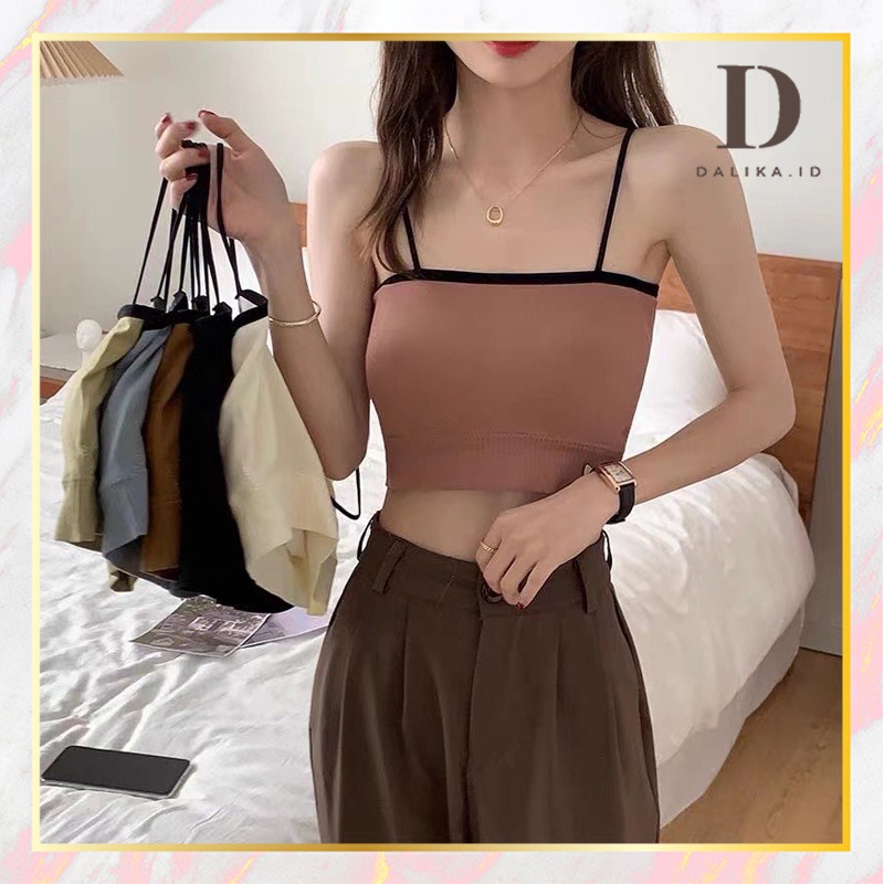 Bra Tank Top Crop Top Korea Seamless Tanpa Kawat / Tube Bra / Tank Top Seamless Wanita Import Dalika