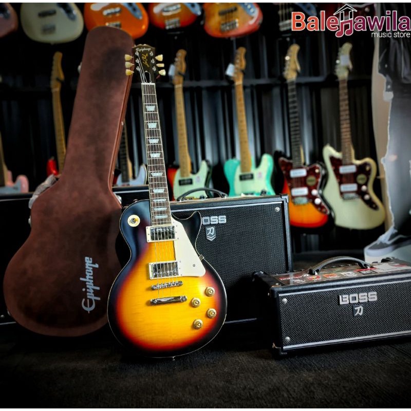 Gitar Elektrik Gitar Epiphone 1959 Les Paul Standard Aged Dark Burst , Aged Dark Cherry Burst