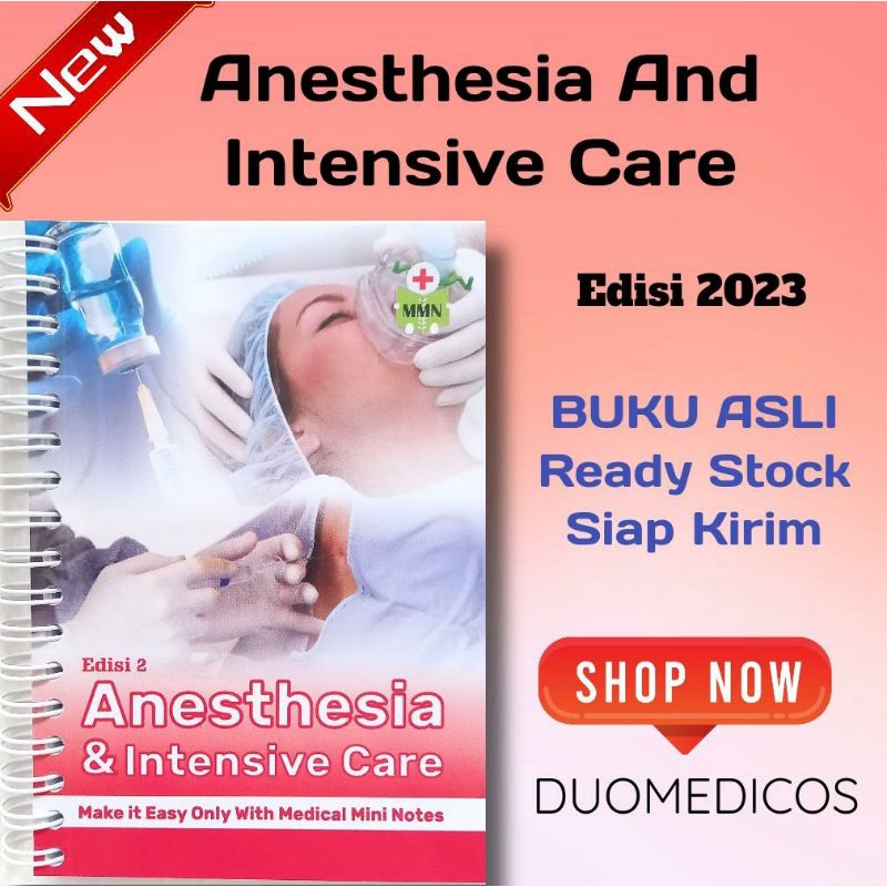 Best Seller Edisi Terbaru | Buku Anestesi dan Terapi Intensif ICU | Buku Saku Anestesi