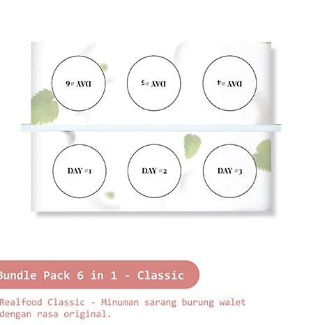 

Realfood Classic 210 ml - Bird's Nest Rasa Original - Paket 6 in 1 SWP