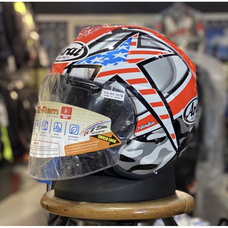 Helm Half Face Arai VZ Ram Hayden Laguna Original japan SNI