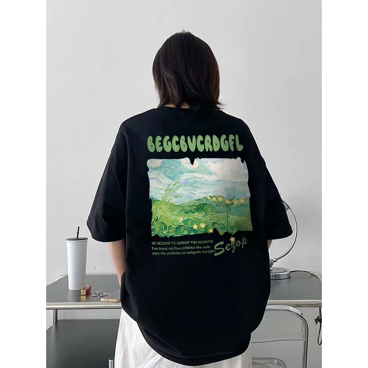 korean style baju oversize wanita murah/baju atasan wanita /atasan wanita warna putih/T-shirt hitam/S-L/ Rearrange and Combine Popular Elements Korean Style/baju atasan wanita korean style/Big size print kaos wanita tshirt atasan top korea