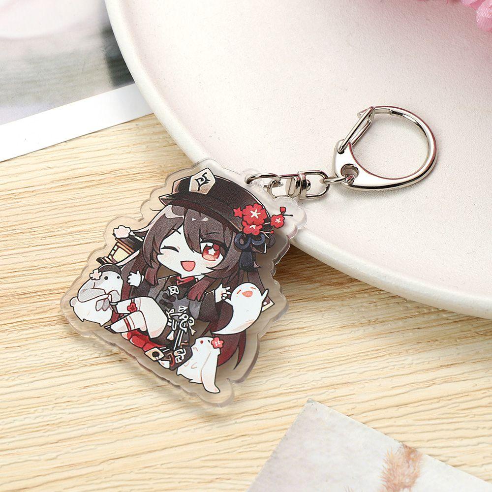 Lily Anime Gantungan Kunci Kartun Kipas Hadiah Liontin Aksesoris Fashion Perhiasan Japan Anime Car Key Holder