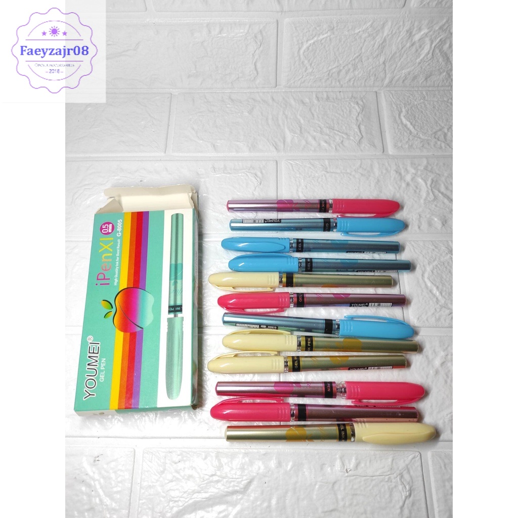 

pulpen gel ipenX 0.5 mm isi 12 pcs