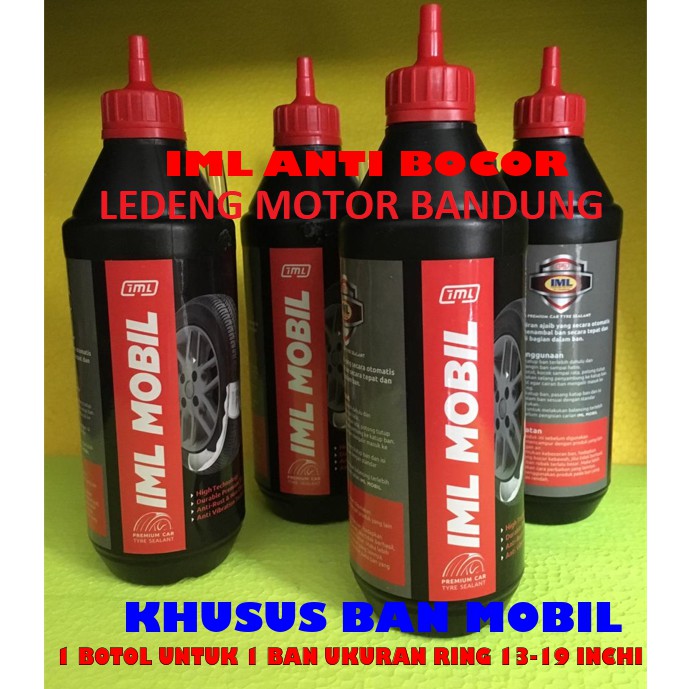 IML Mobil Cairan Anti Bocor Otomatis Tambal Ban Premium Car Tire Botol Hitam 500ml