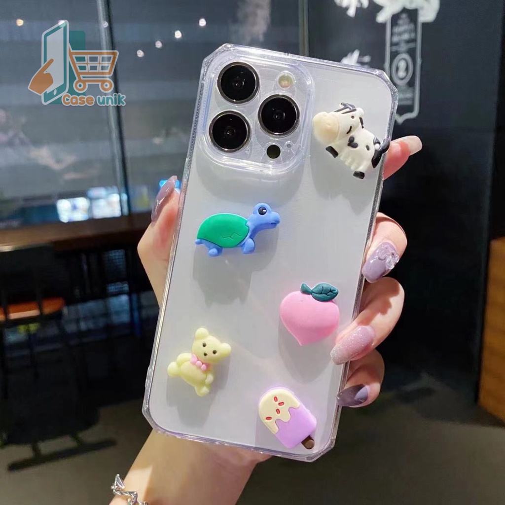 Y022 CLEAR CASE SOFTCASE CLEAR JELLY KARAKTER 3D CUTE VIVO Y11 Y12 Y15 Y17 Y20 Y20S Y12S Y21S Y30 Y50 Y30I Y51 2020 Y91 Y93 Y95 Y91C Y1S CS3654