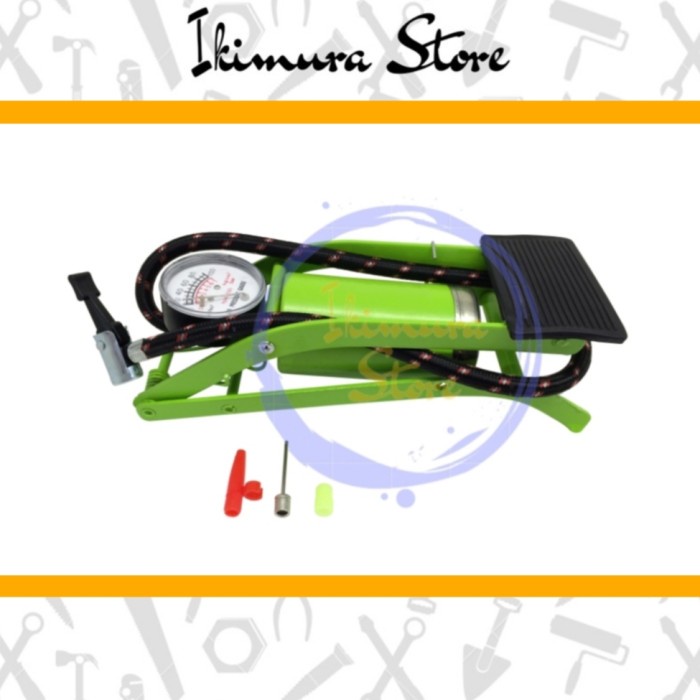 Pompa Angin Injak 1 Tabung NANKAI Pompa Sepeda / Motor / Mobil