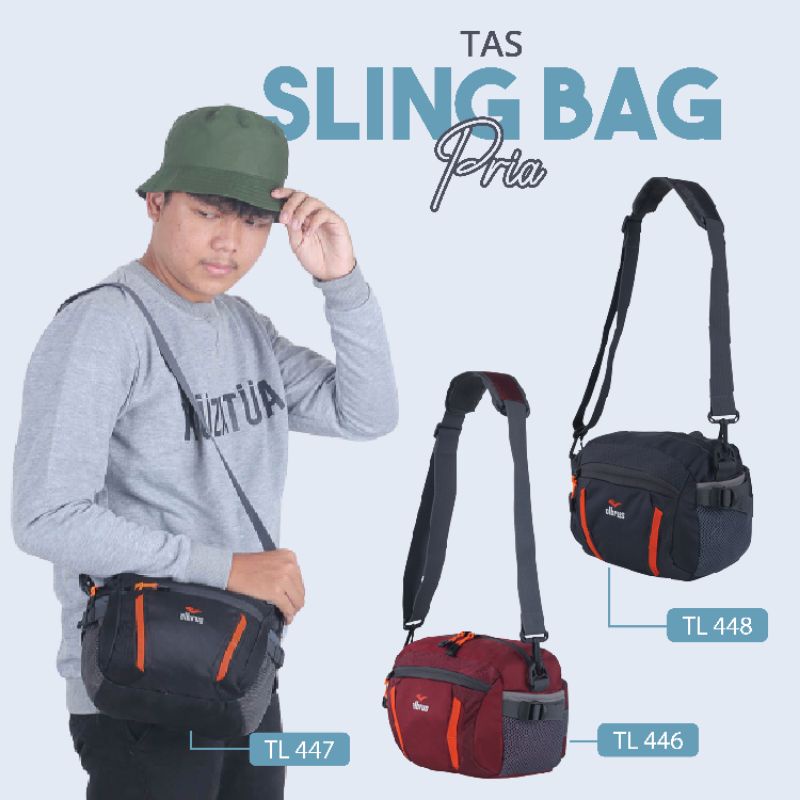 AUTHENTIC Tas Selempang Sling Bag Tas Pinggang Pria Wanita Cowok Tracking Adventure Outdoor Premium Murah Keren