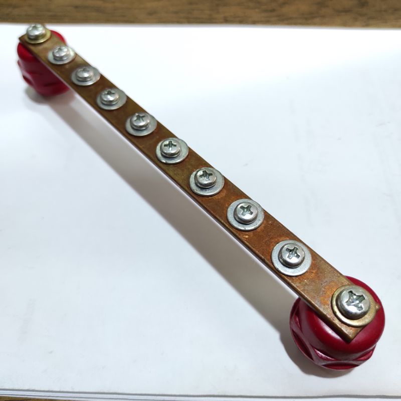 Busbar Tembaga RST Netral / Ground + Isolator