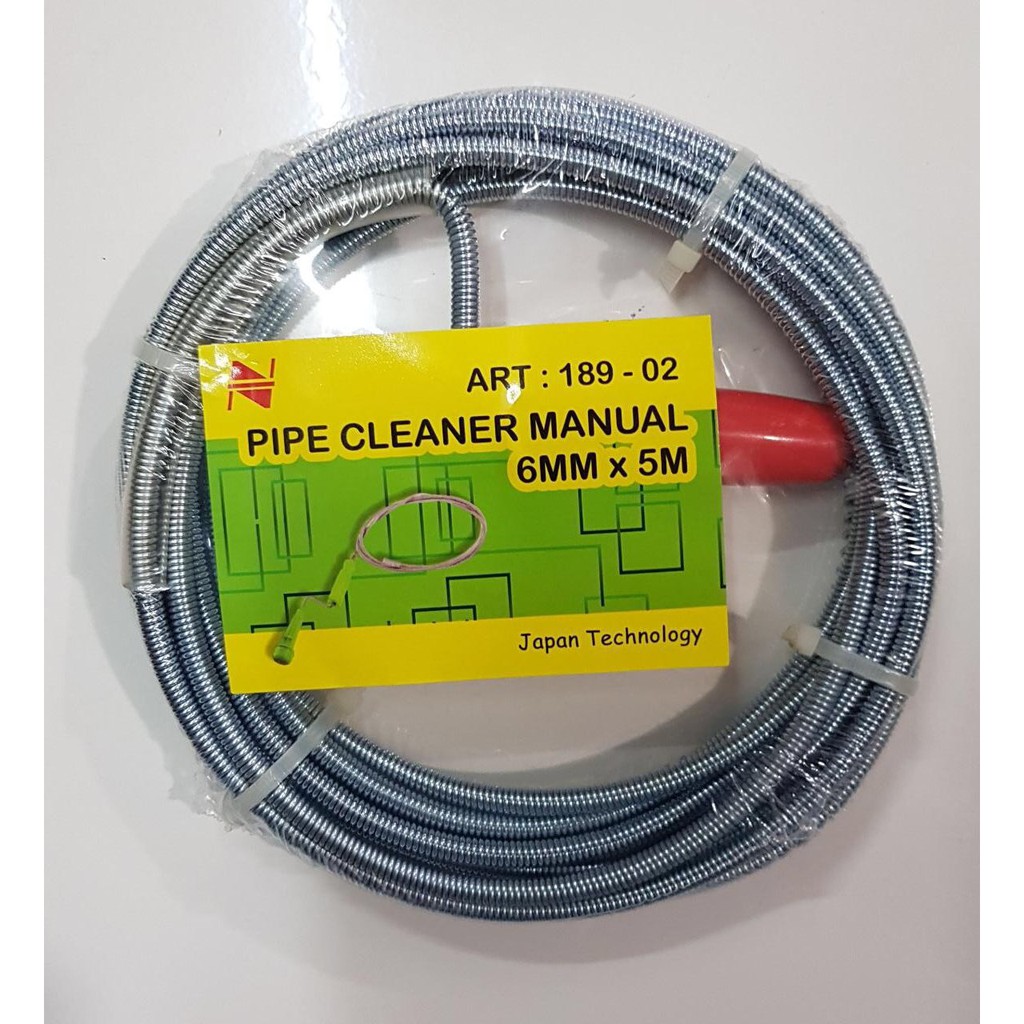 Pipe Cleaner 5 M Alat Pembersih Pipa Tersumbat MANUAL NANKAI