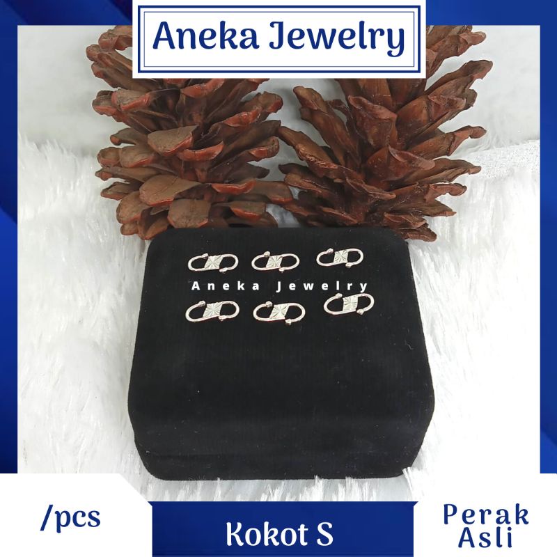 Kokot S, Perak 925, Lapis Emas Putih