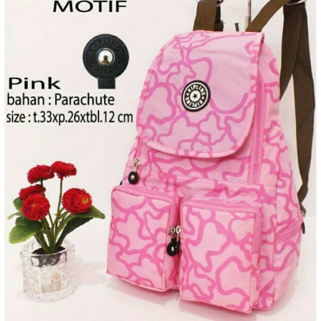 Tas Ransel Kipling Mini Motif Pink TR4056