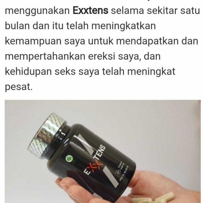 exxtens asli 100% original obat herbal pria