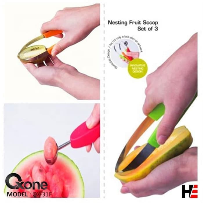 Alat pengeruk buah OXONE OX-31F  Fruit spoon set OX31F sendok buah