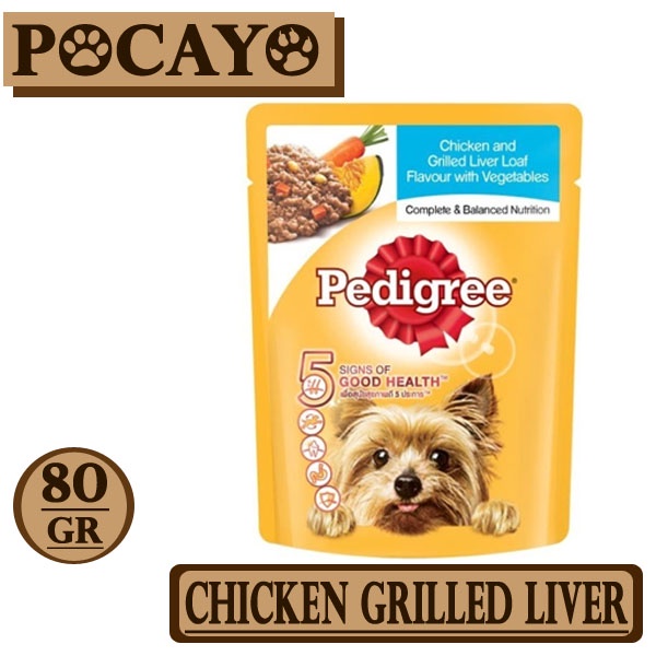 Pedigree Pouch Chicken Grilled Liver 80gr