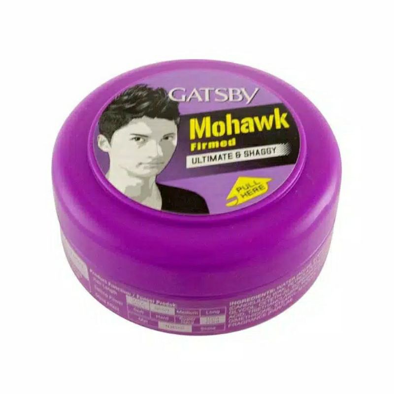 [ minyak rambut wax ] gatsby ultimate & shaggy mohawk ungu (kemasan lama). 25gr