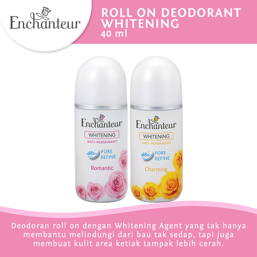 Vitalis - Enchanteur Roll On Deodorant | Roll On Whitening 40 Ml