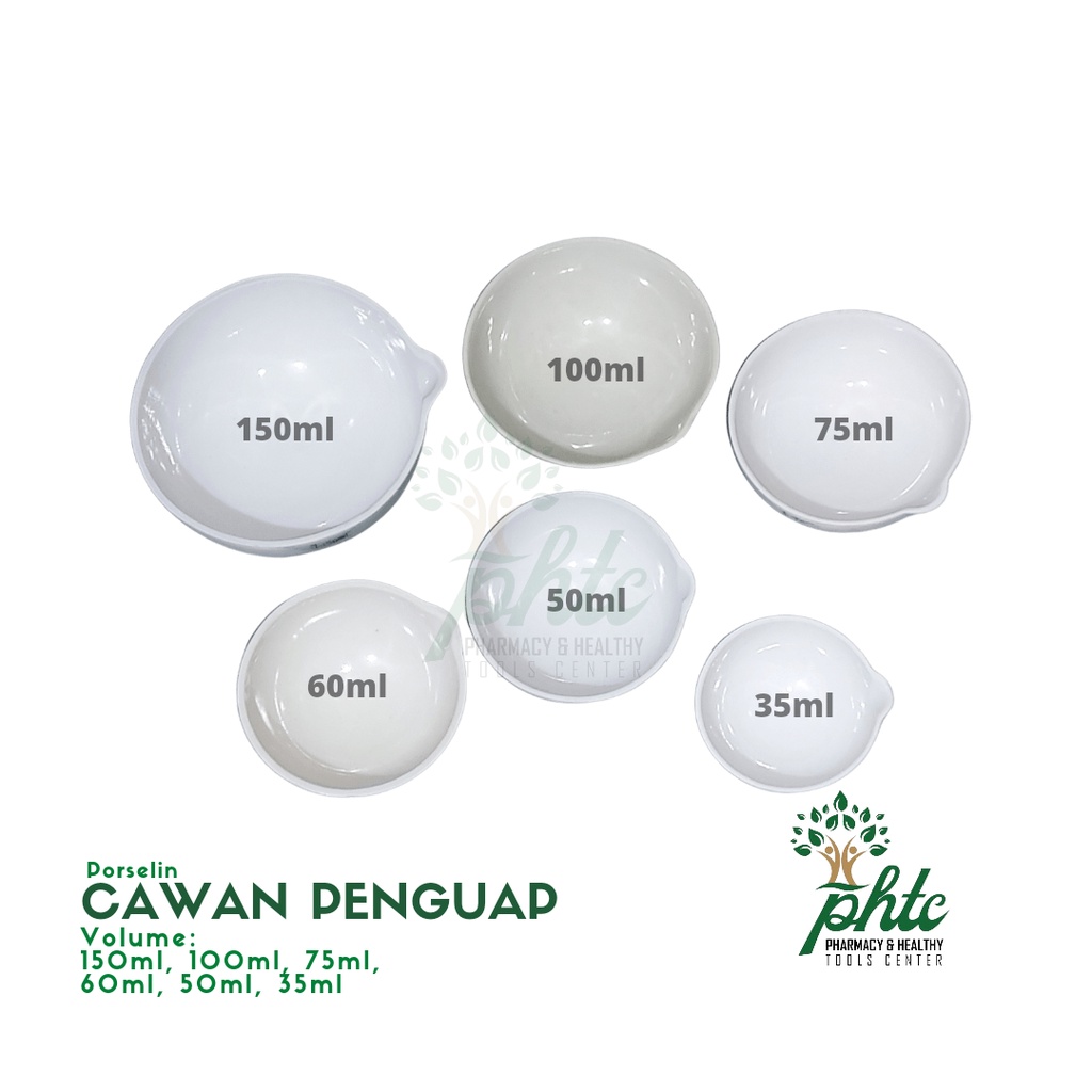 Cawan Uap 60ml l Cawan Porselin 60ml - Cawan Penguap