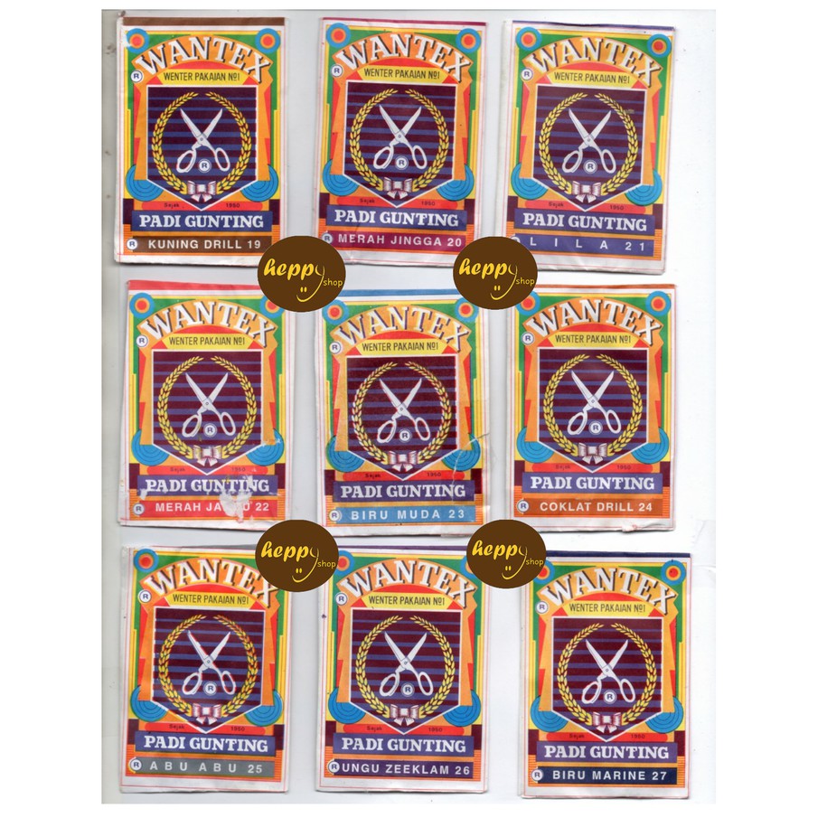 Promo Wantex Pakaian  Wantek Pakaian Cap Padi Gunting