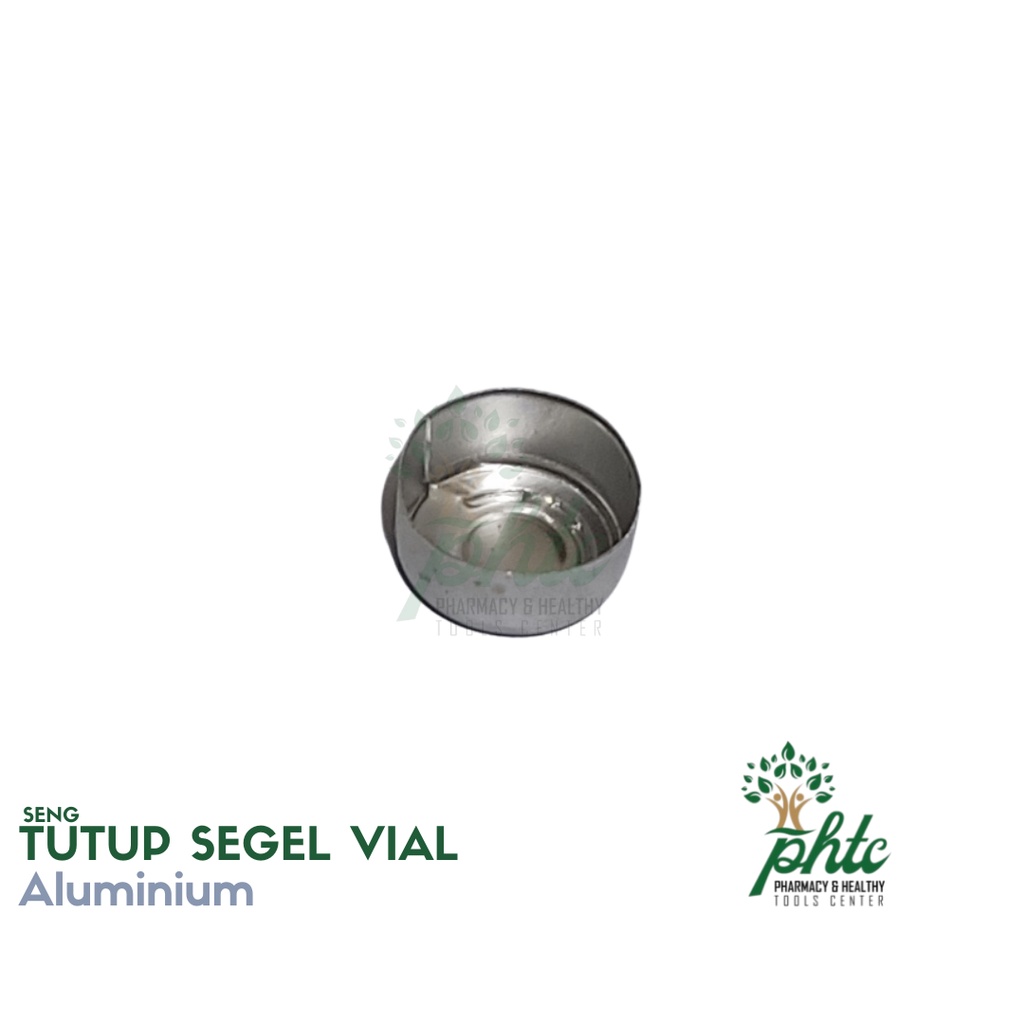 Tutup Vial Seng Almunium Silver l Tutup Seng Aluminium Botol Vial l Tutup Seng Vial Silver