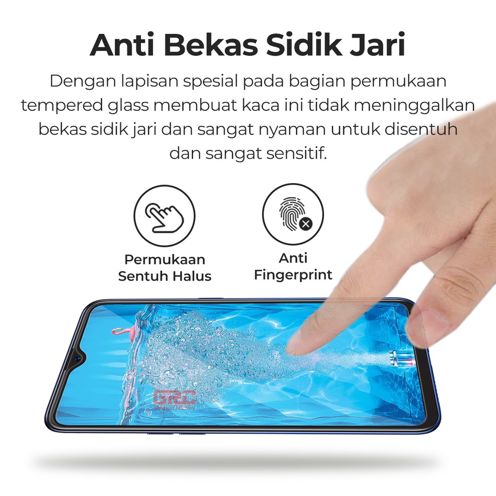 Tempered Glass OPPO F9 / Realme U1 HOGO Full Cover Anti Gores Kaca
