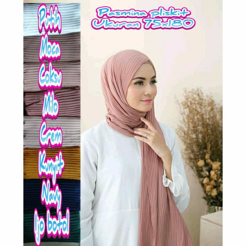 pasmina full plisket 75x 180