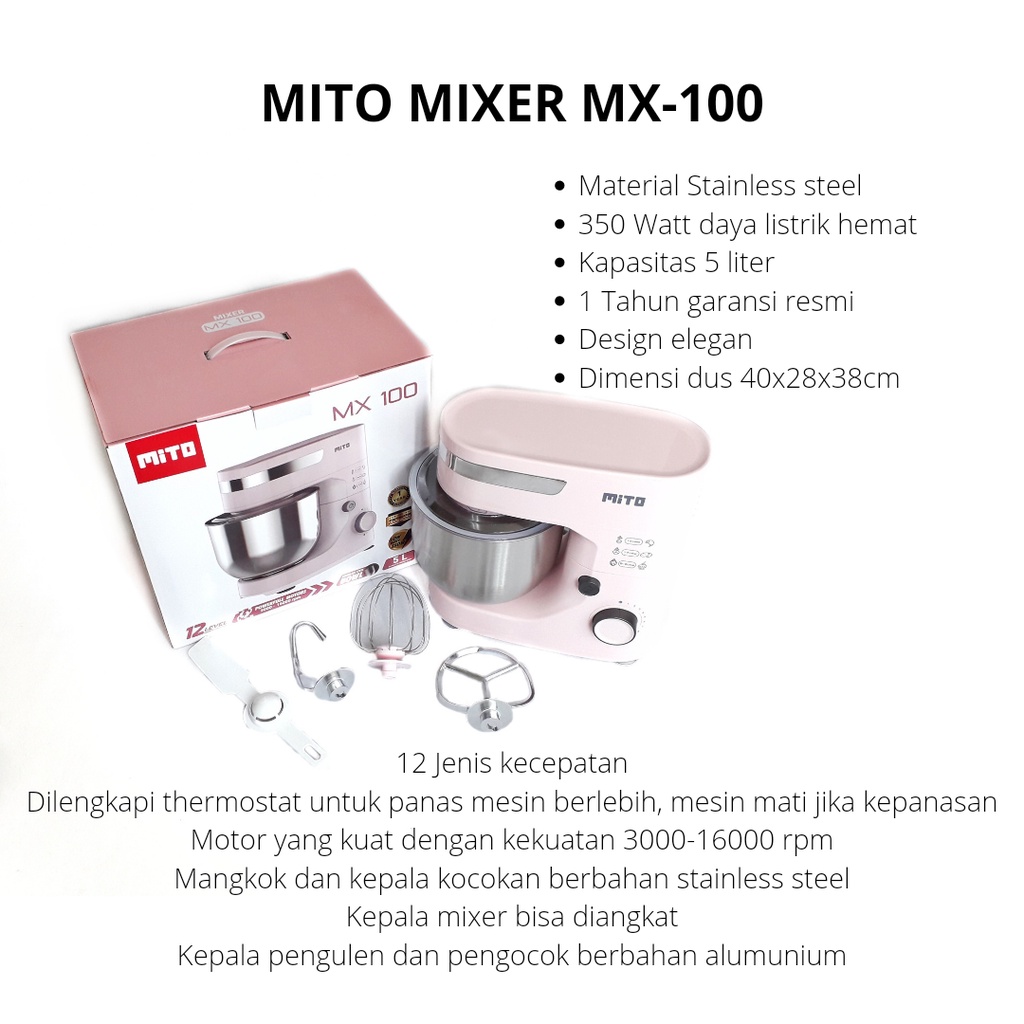 MIXER ROTI MITO MX100 MIXER MITOCHIBA BESAR ASLI HARGA MITO MURAH GROSIR HARGA DISTRIBUTOR