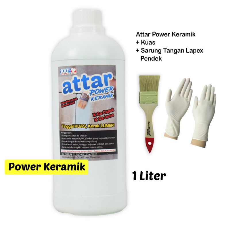 Formula Baru Attar Power Cairan Pembersih Keramik - WC - Toilet 1 Liter