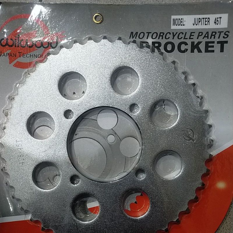 SSS RXZ GER 428 GEAR BELAKANG PNP RXZ RX KING JUPITER VEGA CRIPTON FIZR RX SPECIAL Z125 TIARA ALFA mx135-WILWOOD 428 x 45