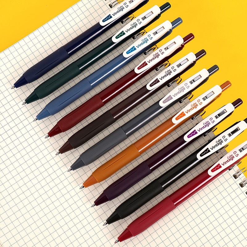 KENSHO Pen Vintage Colour Ink 0.5 mm set 5 / Bolpen /Pulpen/Warna