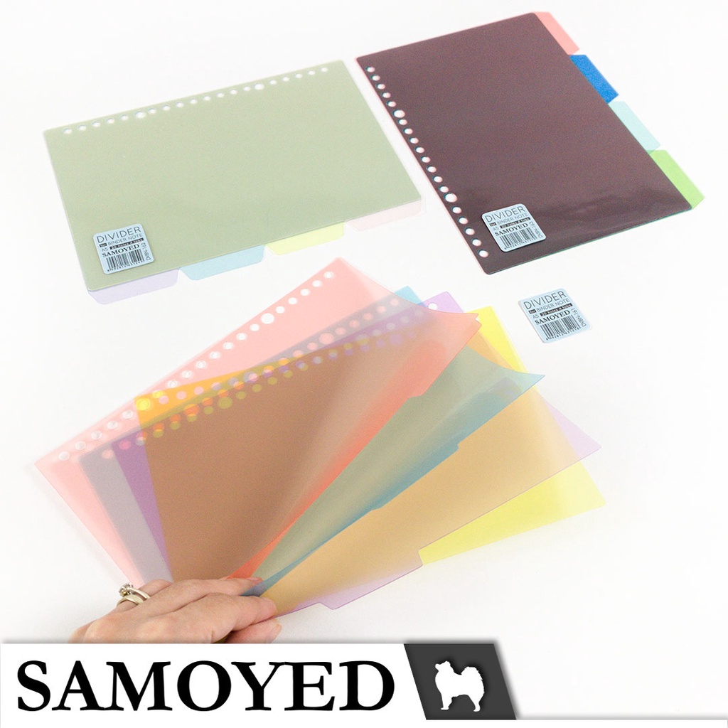 

Pembatas Transparan / Transparent Divider / Index for Binder Note / Loose Leaf A5 Samoyed DVBN-16