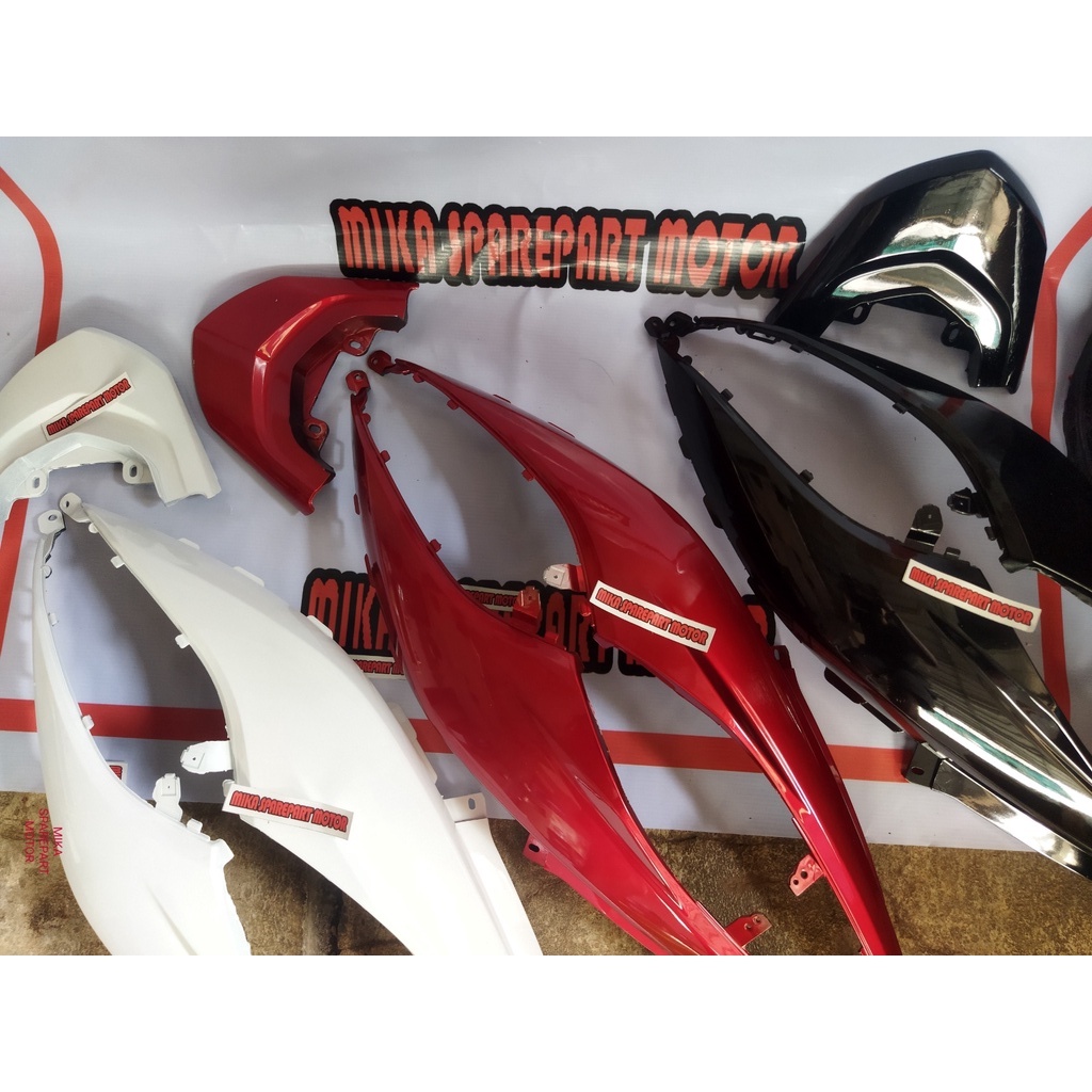 BODY KANAN KIRI MIO SOUL GT 2013 -2014 HITAM MERAH PUTIH / COVER BODY YAMAHA MIO SOUL GT 115 CC