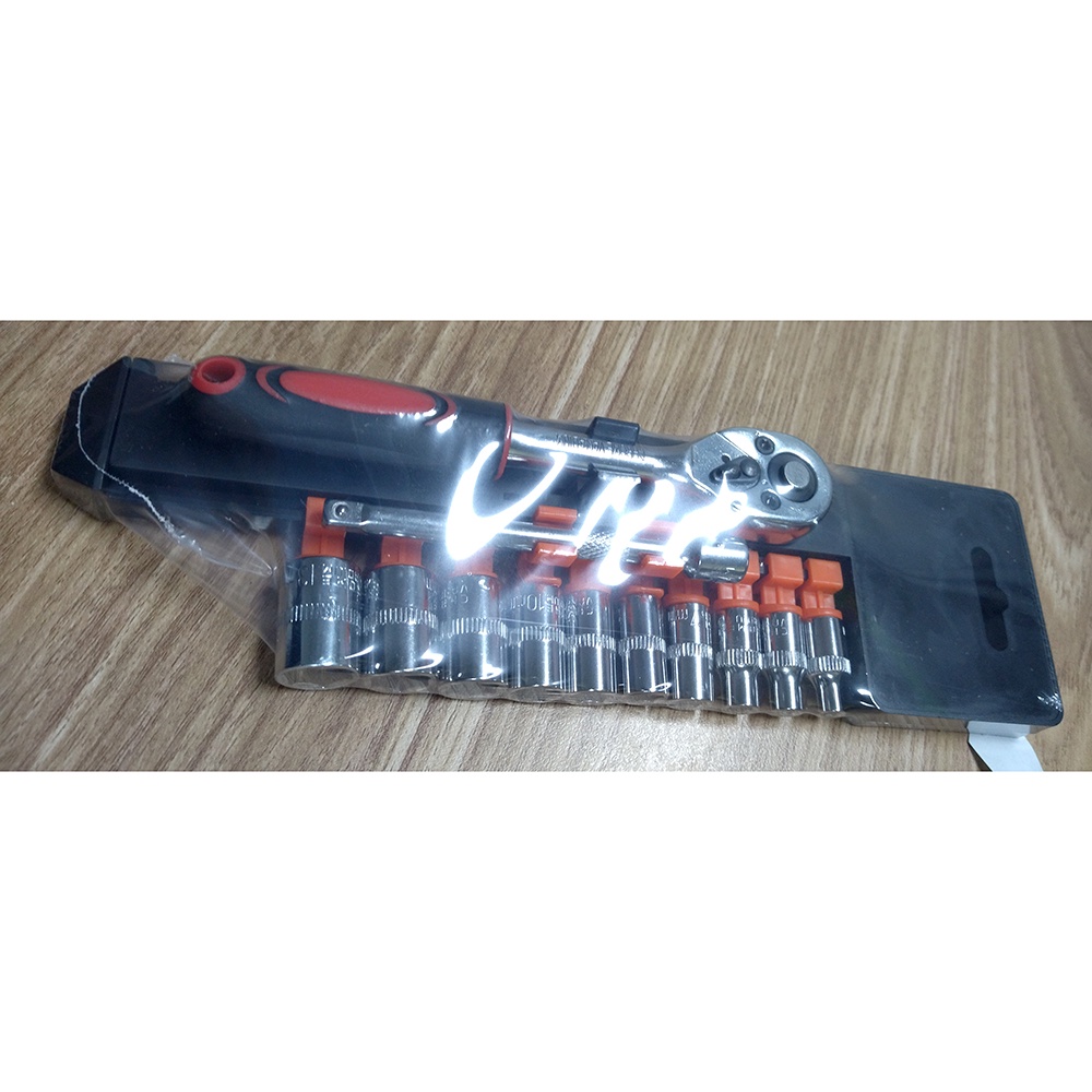 Kunci Pas CR-V Drive Socket Wrench Set 1/4 Handle / Kunci Pas Set