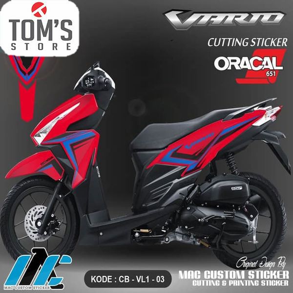 Cutting Sticker Stiker Vario 125 150 Type 3 Mrh Bukan