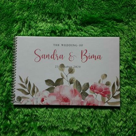 BUKU TAMU PERNIKAHAN / BUKU TAMU CUSTOM / GUESTBOOK CUSTOM / WEDDING BK-21