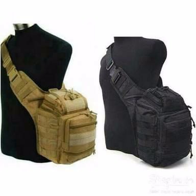 tas army selempang tactical pria type 803 import side bag militer polisi gurun tan pinggang kamera