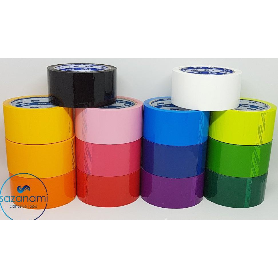 

TERMURAH LAKBAN WARNA WARNI 48MM 2 INCH X 50M SAZANAMI ISOLASI 15 WARNA