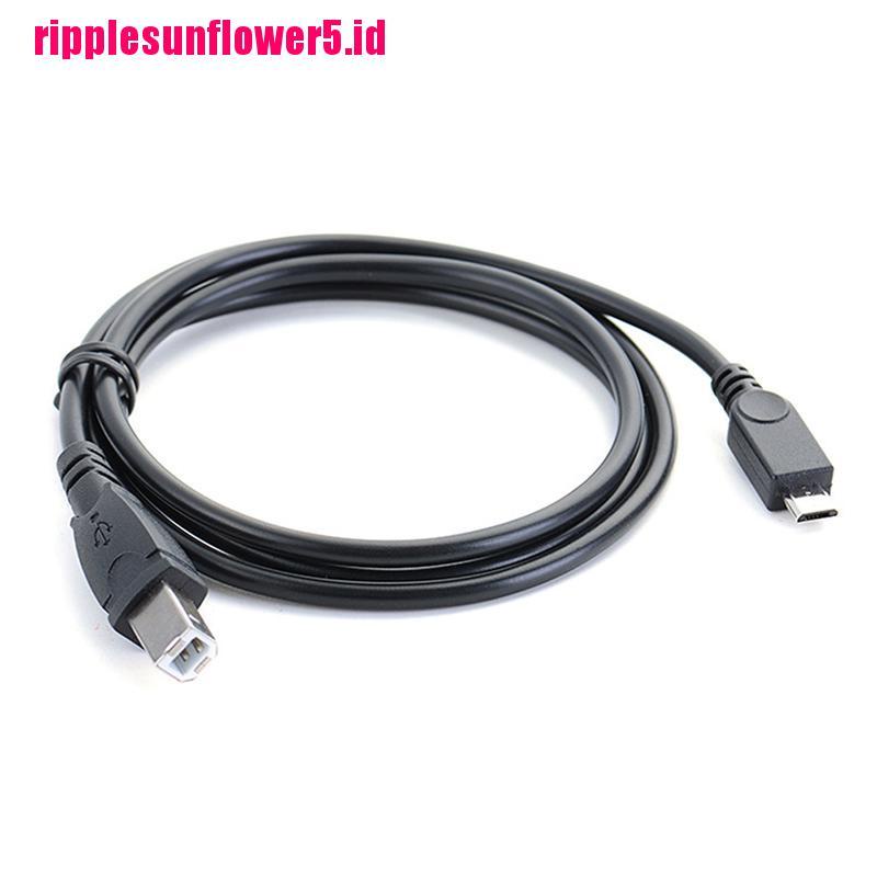 Kabel Data OTG Micro USB Male To USB B Male Panjang 3.2ft Untuk Printer