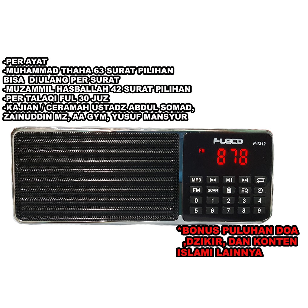 speaker quran fleco f1312 t