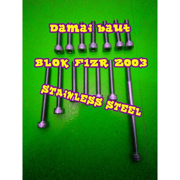 baut l stainless steel blok mesin f1zr