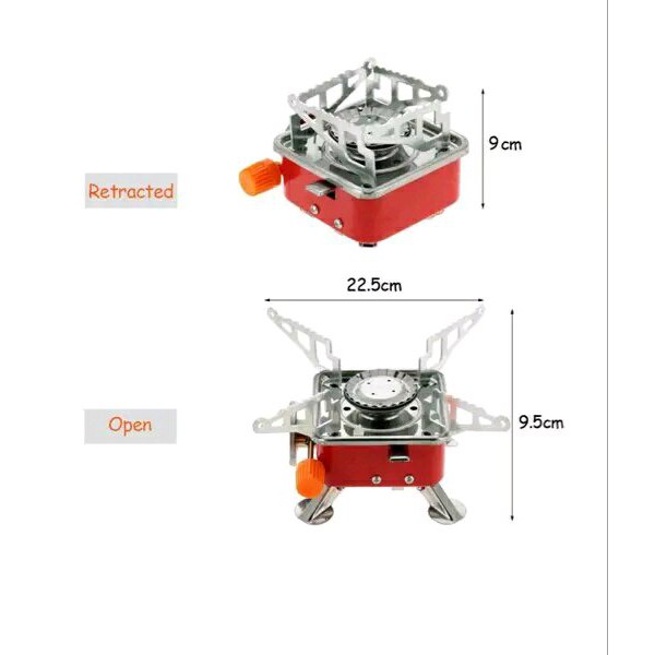 Kompor kotak kompor kemping portable stove