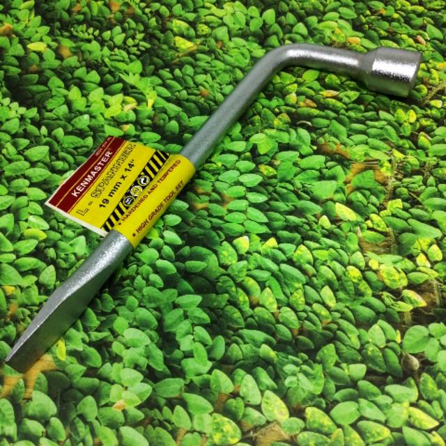 kunci roda L spanner 19mm/21mm x 14&quot; harga satuan