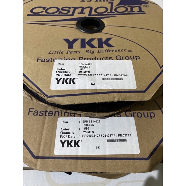 Velcro YKK kasar  dan halus 25 mm - warna hitam ykk lebar 2.5 cm dan 3cm - hook and loop premium ykk Magic Tape Meteran prepet perepet semua ukuran