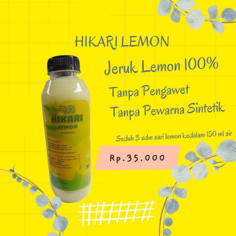

Hikari Lemon Jeruk Lemon 100%