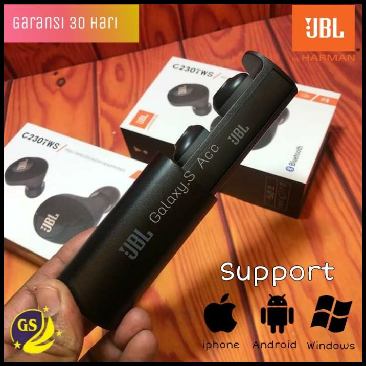 Headset Bluetooth Jbl C230 Tws Earphone Wireless Earbuds Touch C 230