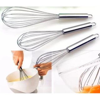 Alat Pengocok telur egg beater eggs hand mixer stainless steel whisker / kocok adonan kue / Koncis