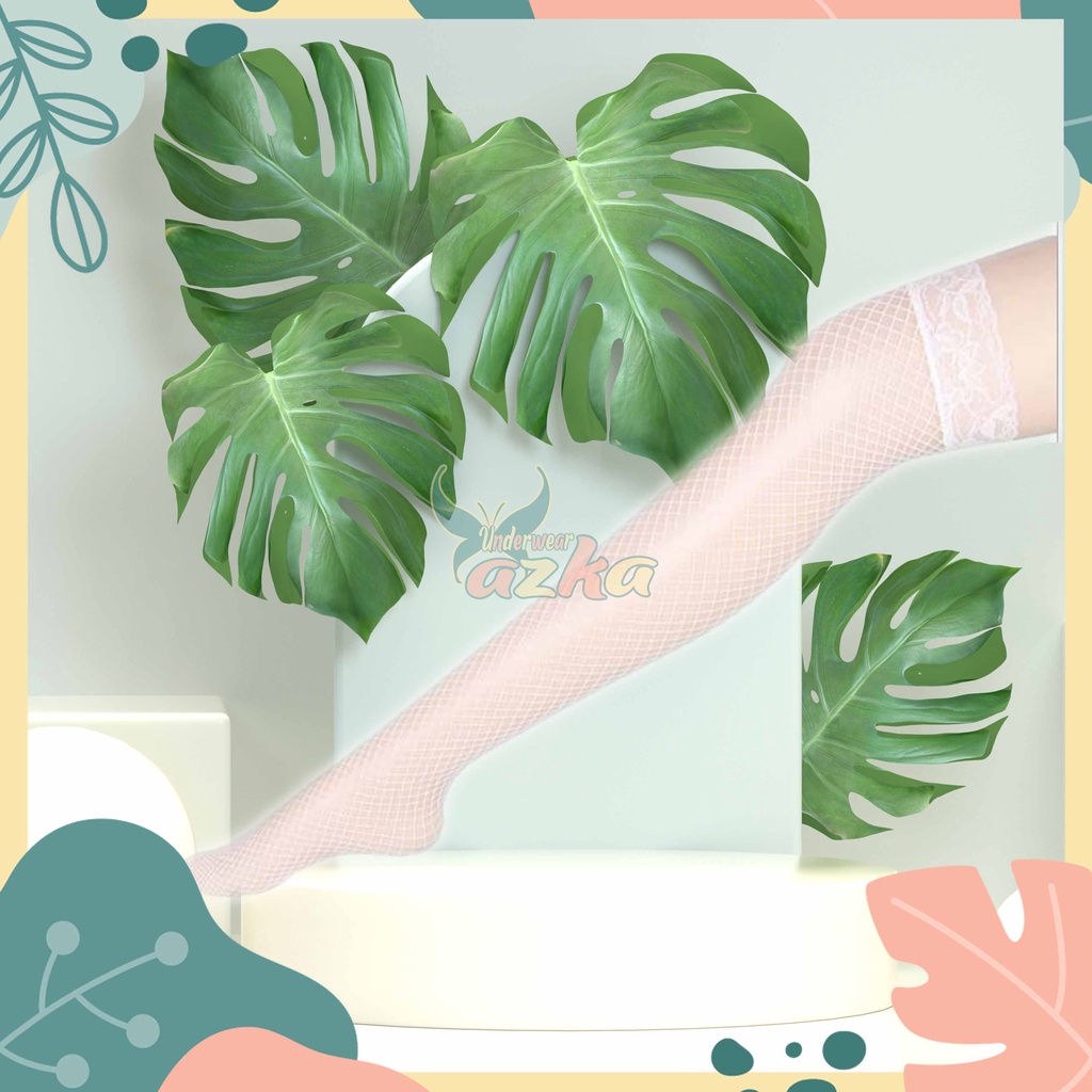 Stocking Jaring|Pakaian Wanita Dewasa|Stocking Renda Sampai Paha
