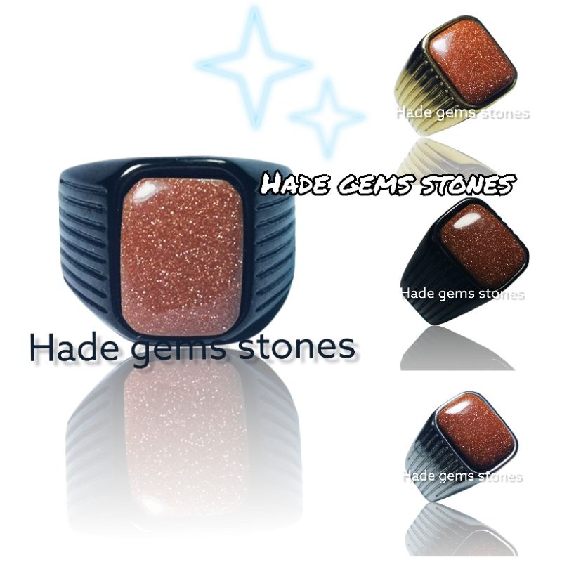 CINCIN PRIA BATU PASIR INTAN EMAS ORIGINAL