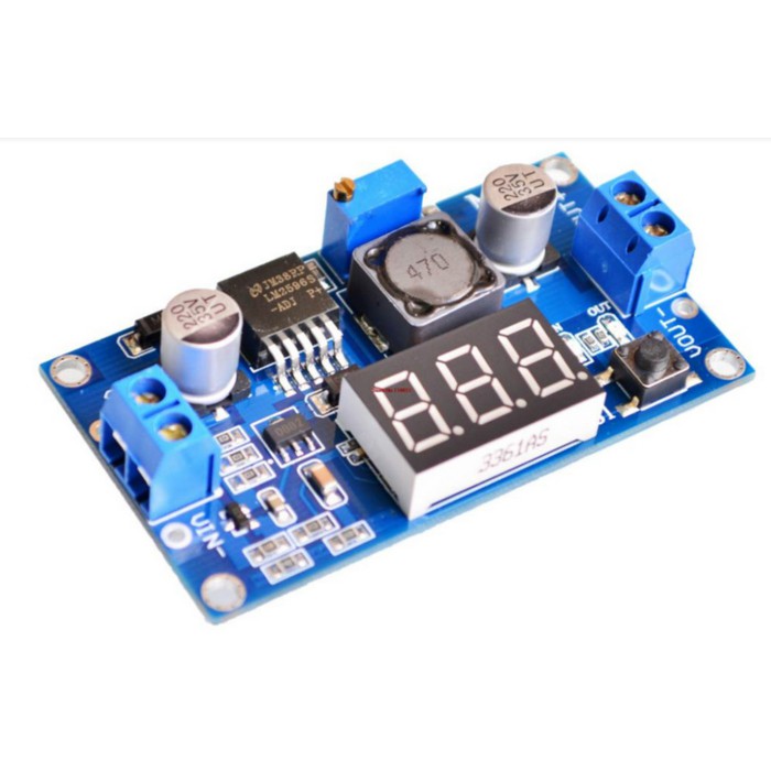 HQ LM2596 DC 4.0~40 to 1.3-37V Adjustable Step-Down Power Module+LED